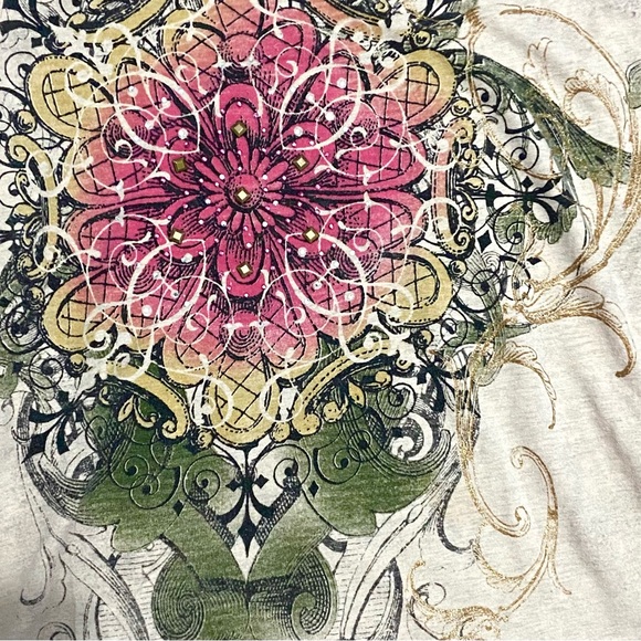 2000s beige mall goth top - Picture 3 of 4